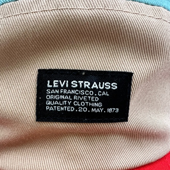 LEVI STAUSS HAT/CAP, FUN 4 COLORS, CREAM, GREEN, TAN, RED, DUER LIGHT MATERIAL - Picture 12 of 12